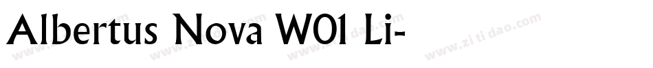 Albertus Nova W01 Li字体转换